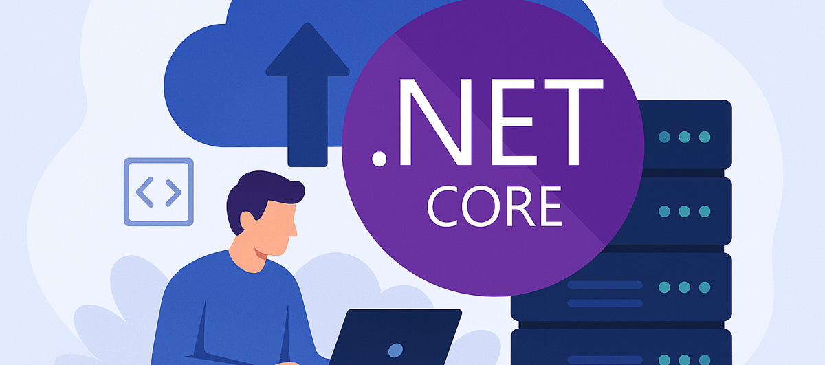 Illustration of scalable .NET Core cloud infrastructure
