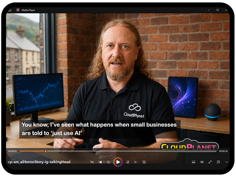 Screenshot of founder Todd Harrison's AI persona.